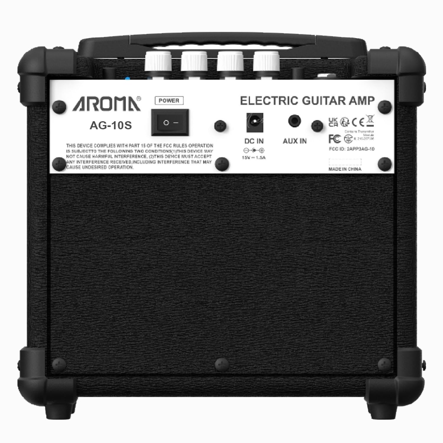 Aroma AG-10S Electric Guitar Amplifier with Bluetooth - Image 3