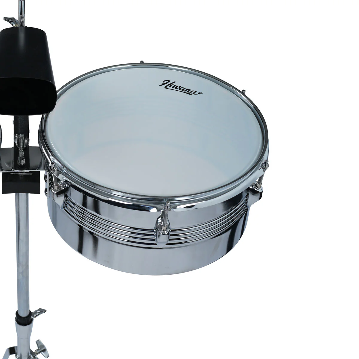 Havana TM-1314 Timbale with Stand and Cowbell - Image 3