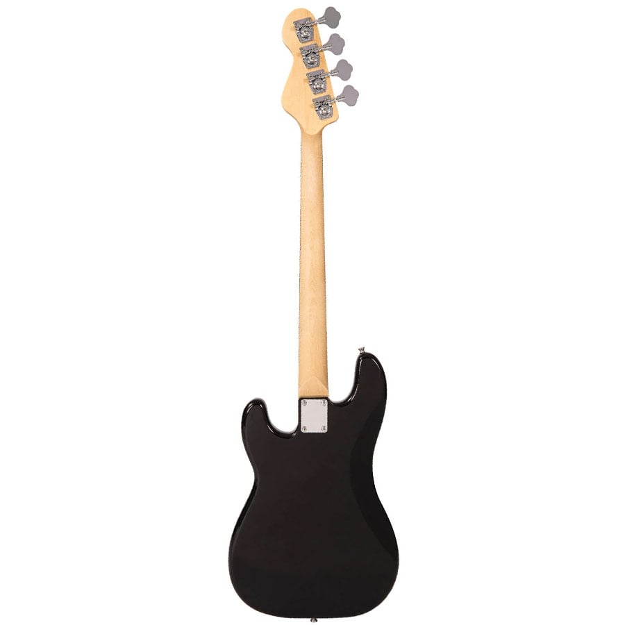 Vintage V40 Coaster Series 4-String Bass Guitar - Gloss Black - Image 2