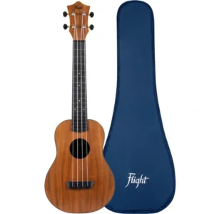 Flight TUC55 Acacia Travel Concert Ukulele with Bag