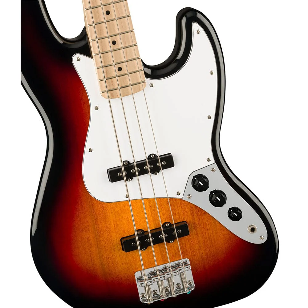 Fender Squier Affinity Series Jazz 4-String Bass Guitar-3TS Sunburst/Maple (0378602500) - Image 3
