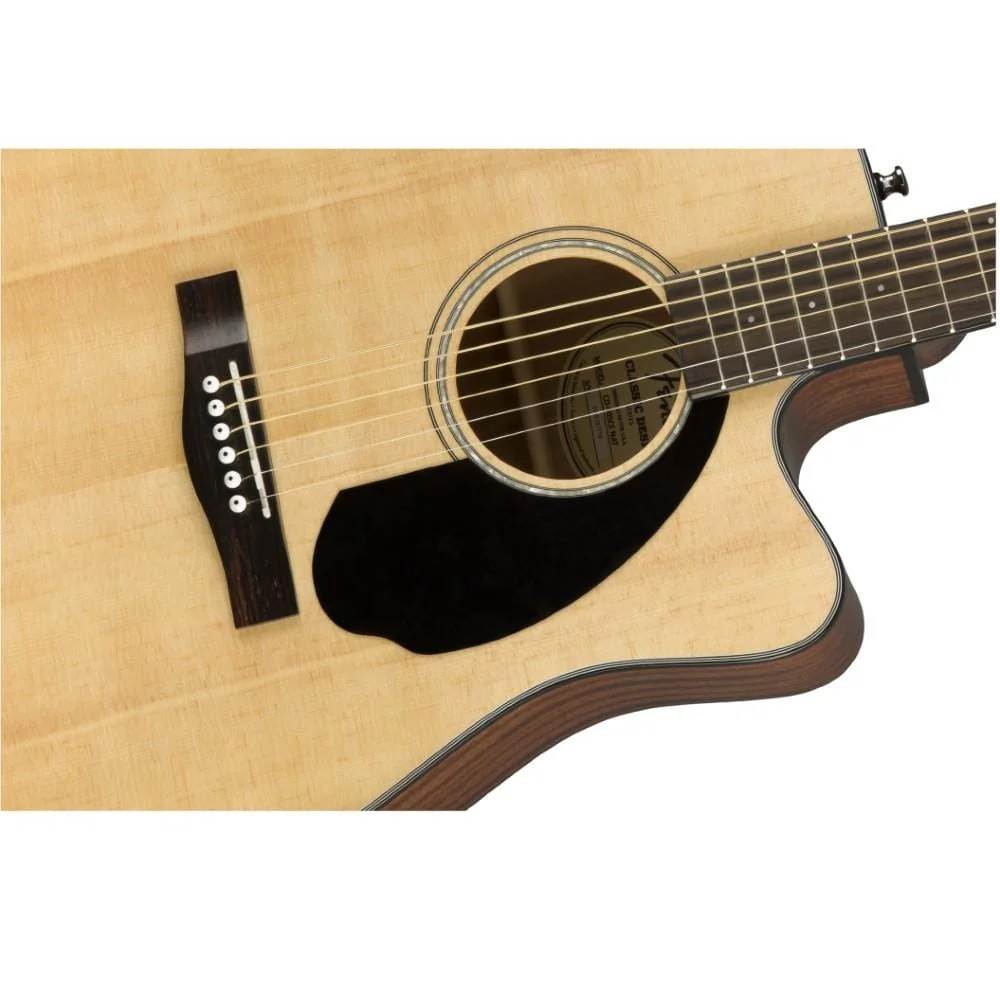 Fender CD-60SCE Dreadnought Electro-Acoustic Guitar Natural (0970113021) - Image 2