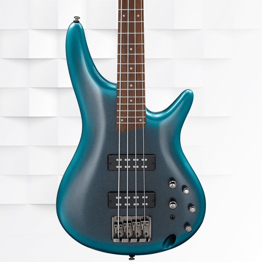 Ibanez SR300E CUB 4-String Bass Guitar - Cerulean Aura Burst - Image 4