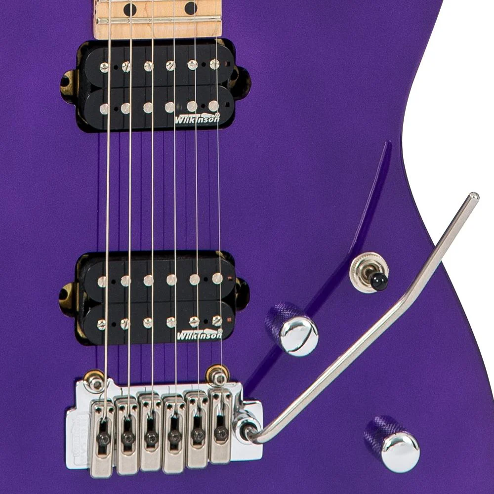Vintage V6M24 ReIssued Series Electric Guitar ~ Pasadena Purple - Image 4