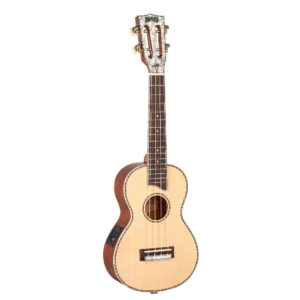 Mahalo Pearl Series Electro Acoustic Concert Ukulele With Bag-Natural