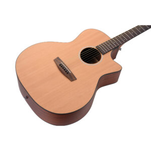 Hex GA70CE - Natural matt Semi-acoustic guitar