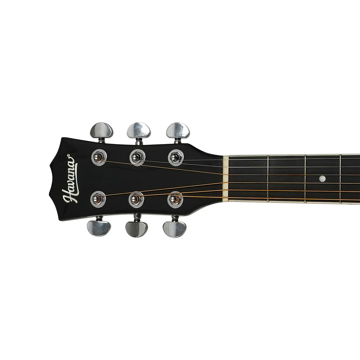 Havana HAC-39 Cutaway Acoustic Guitar - Black - Image 5