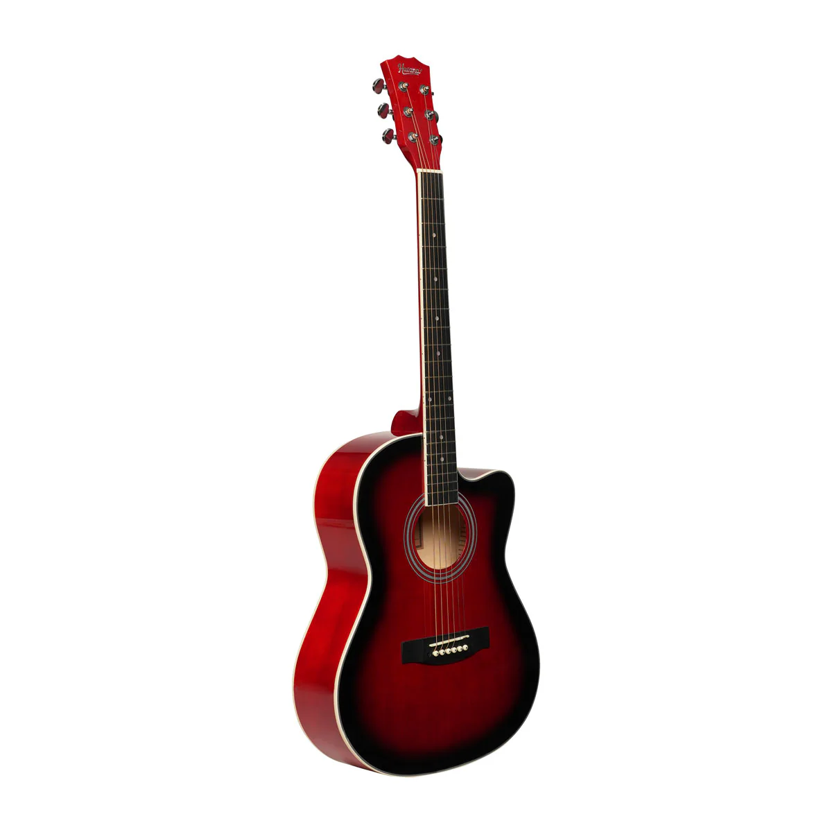 Havana HAC-39 Cutaway Acoustic Guitar - Red - Image 2