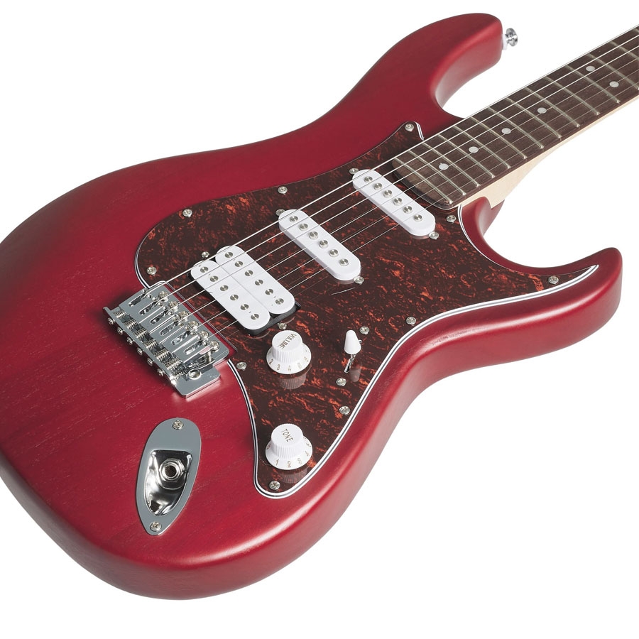 Cort G110 OPBC Electric Guitar Open Pore Black Cherry - Image 4