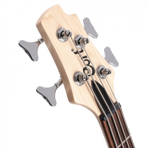 Cort Action PJ OPB 4-String Bass Guitar - Open Pore Black - Image 6