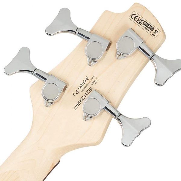 Cort Action PJ OPW 4-String Bass Guitar - Open Pore Walnut - Image 7