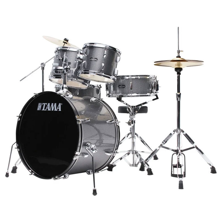 Tama Stagestar ST52H5C CSS 5-Piece Acoustic Drum Kit With Hardware - Cosmic Silver Sparkle - Image 2