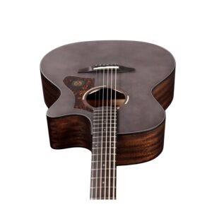 TYMA TG-2BKS Standard Series Solid Top Grand Auditorium (Black Satin) Semi-Acoustic Guitar