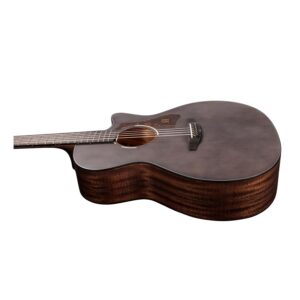 TYMA TG-2BKS Standard Series Solid Top Grand Auditorium (Black Satin) Semi-Acoustic Guitar