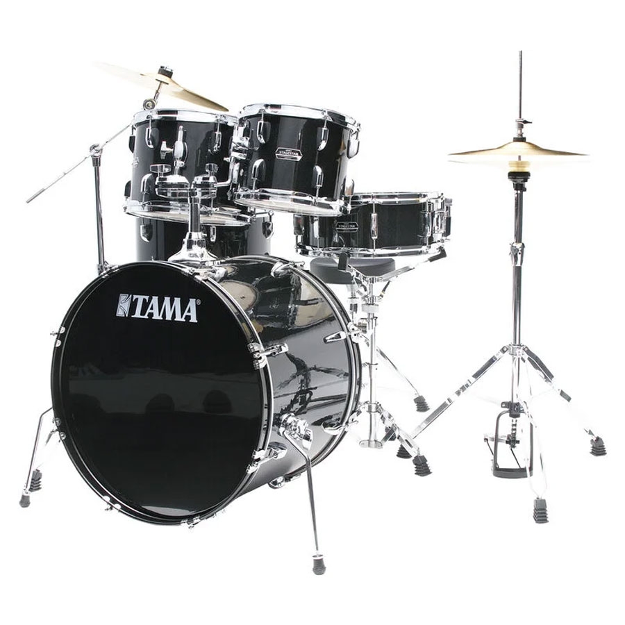 Tama Stagestar ST52H5C BNS 5-Piece Acoustic Drum Kit - Black Night Sparkle - Image 4