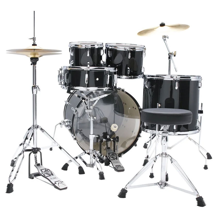 Tama Stagestar ST52H5C BNS 5-Piece Acoustic Drum Kit - Black Night Sparkle - Image 5