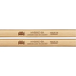 Meinl SB132 Hybrid Hickory Wood Tip Drumstick-8A Pair