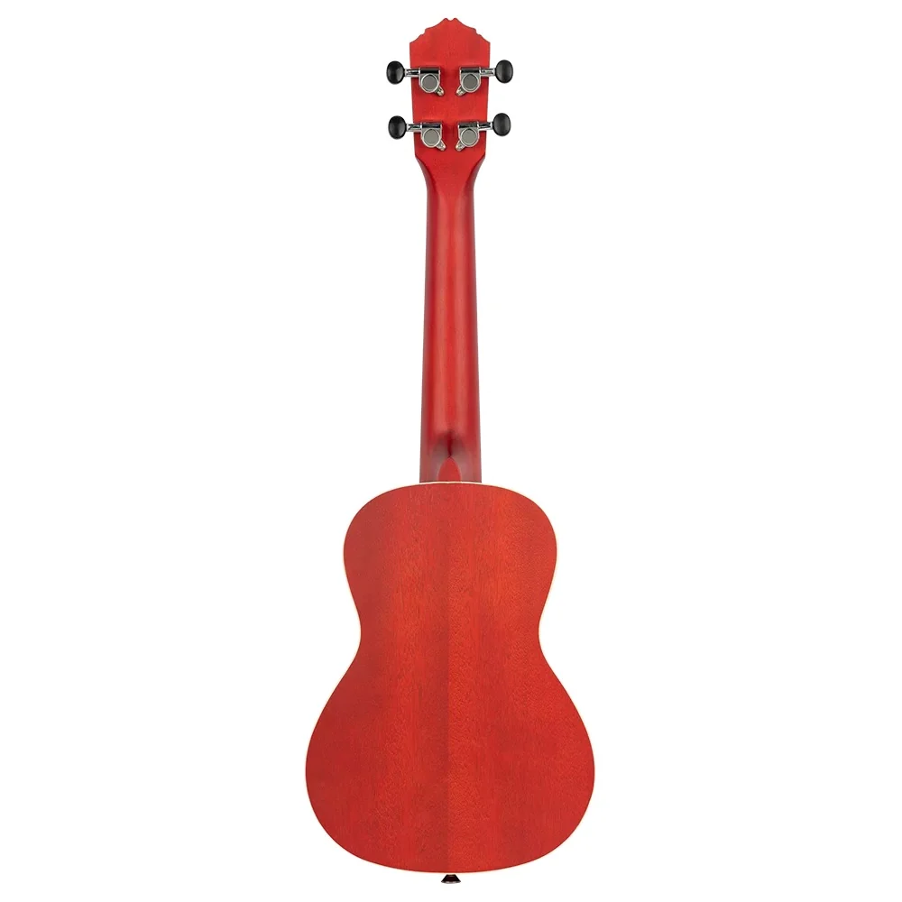 Ortega RUFIRE Earth Series Okoume Concert Ukulele-Fire Red - Image 3