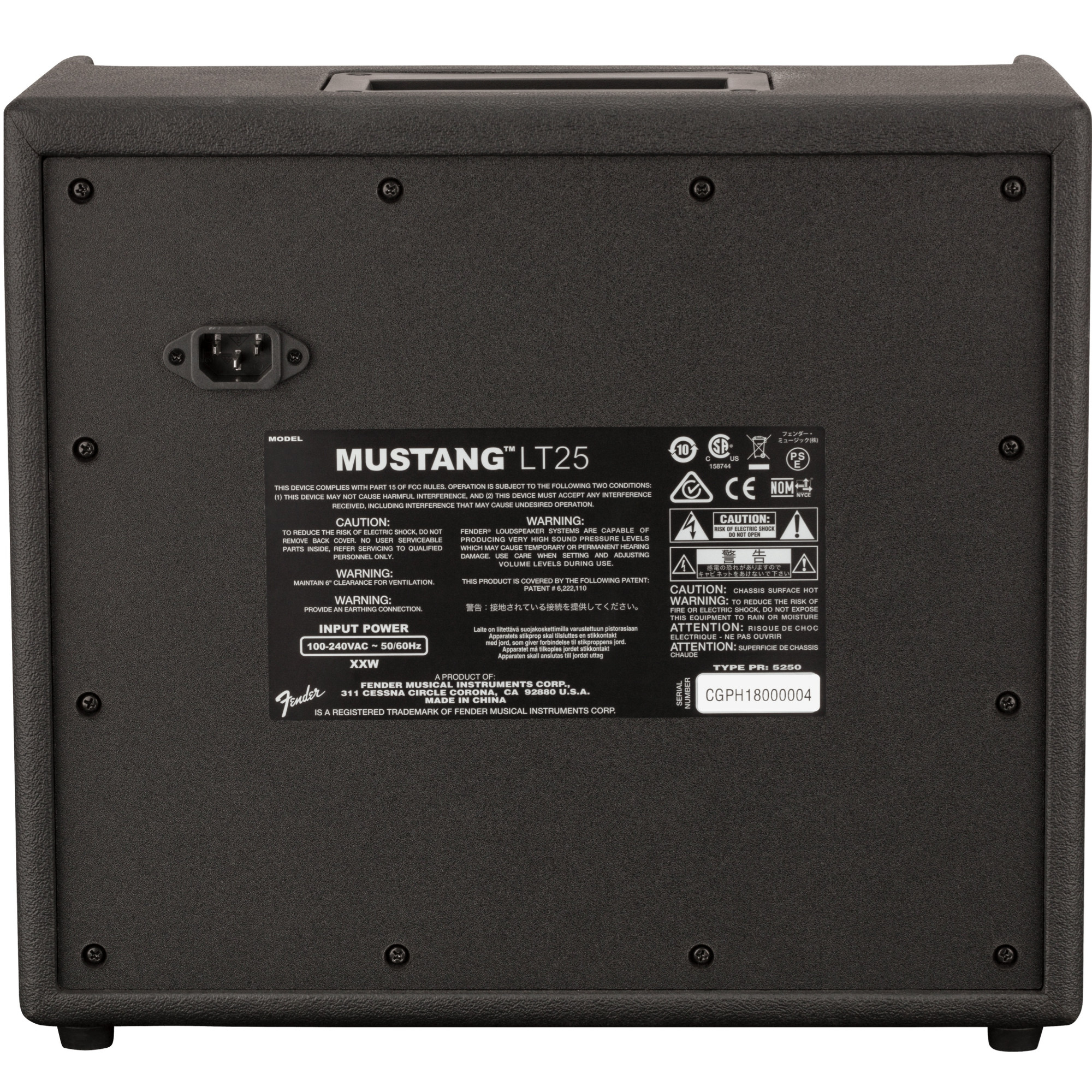 Fender Mustang LT25 25-Watt Guitar Amplifier - Image 5