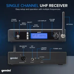 Gemini UHF-6100M UHF wireless microphone