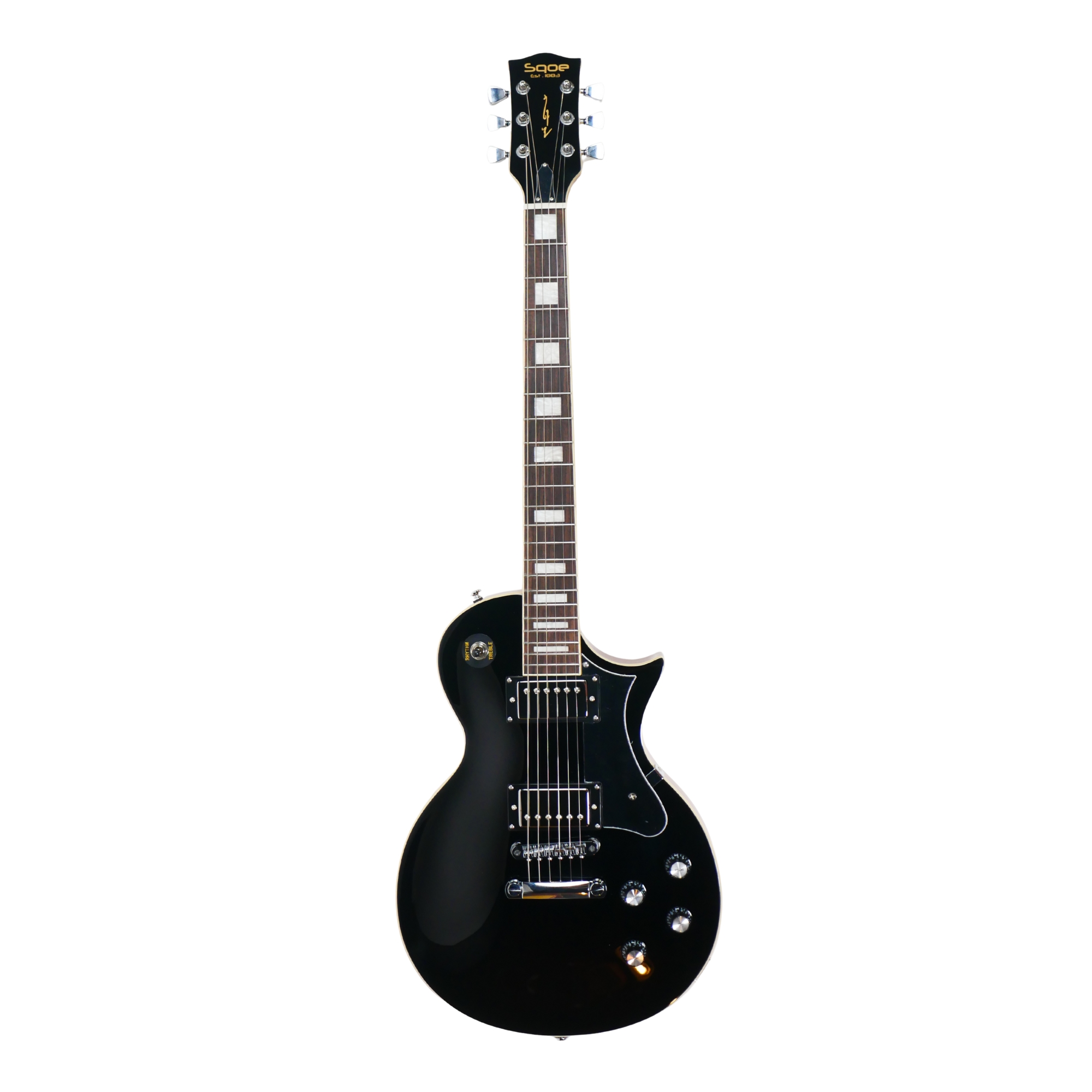 SQOE SELP110 Electric guitar Jet Black – Les Paul Style