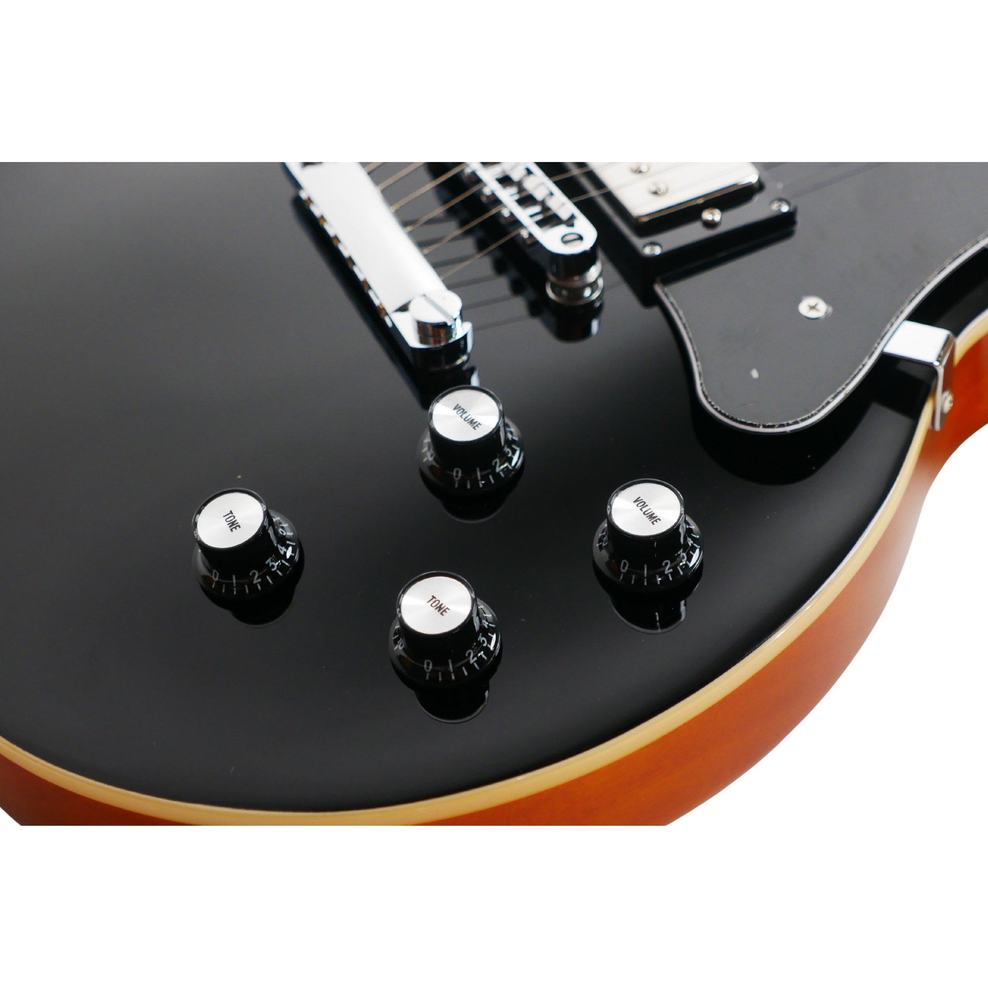 SQOE SELP110 Electric guitar Jet Black – Les Paul Style - Image 2