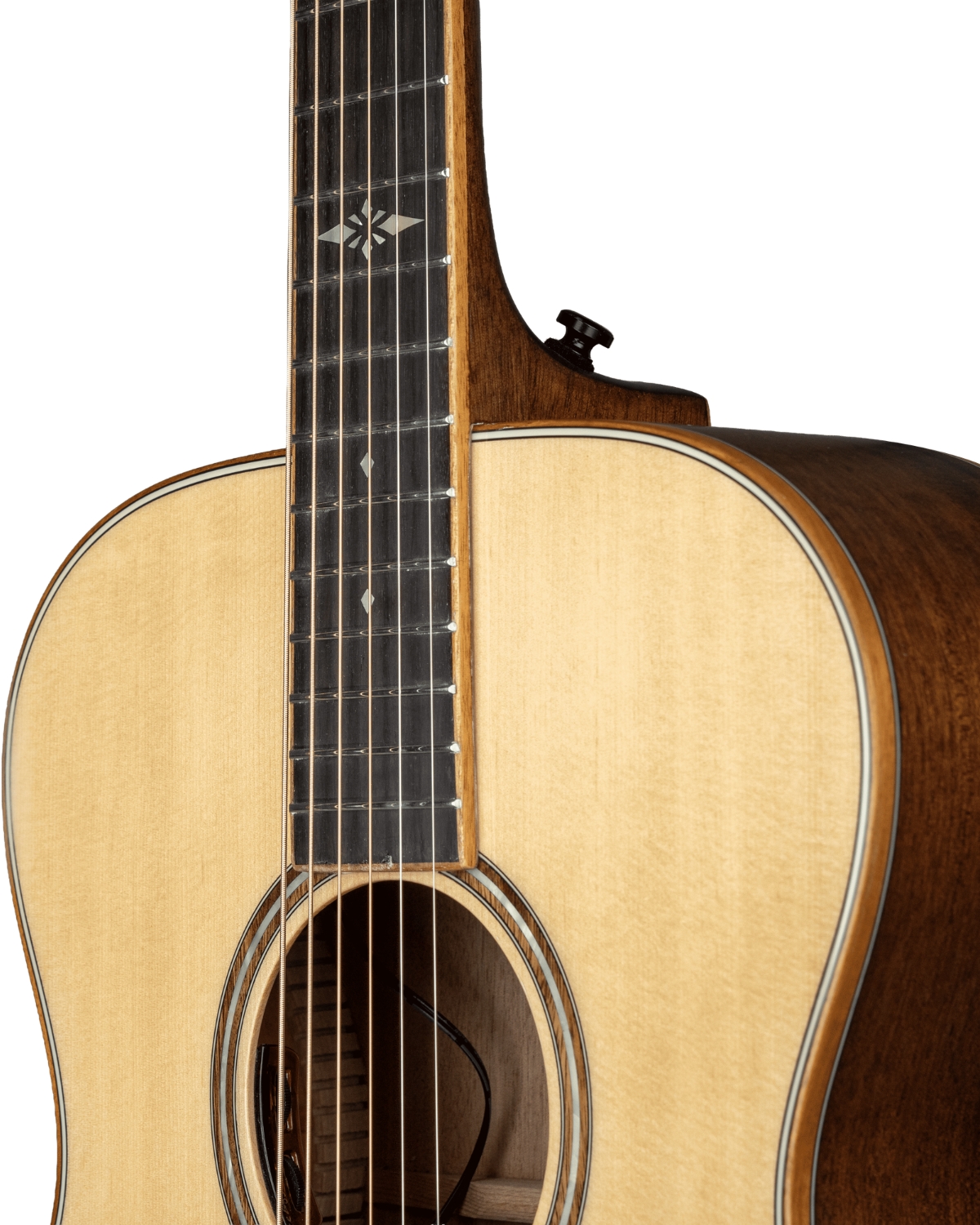 Vespera VF500E ALL SOLID SEMI ACOUSTIC GUITAR WITH LR BAGGS - Image 4
