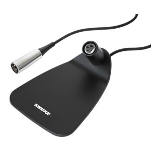 Shure CVD-B XLR Desktop Base, 12-Inch Cable (Black)