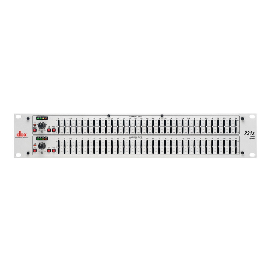 DBX 231s Dual Channel 31-Band Equalizer