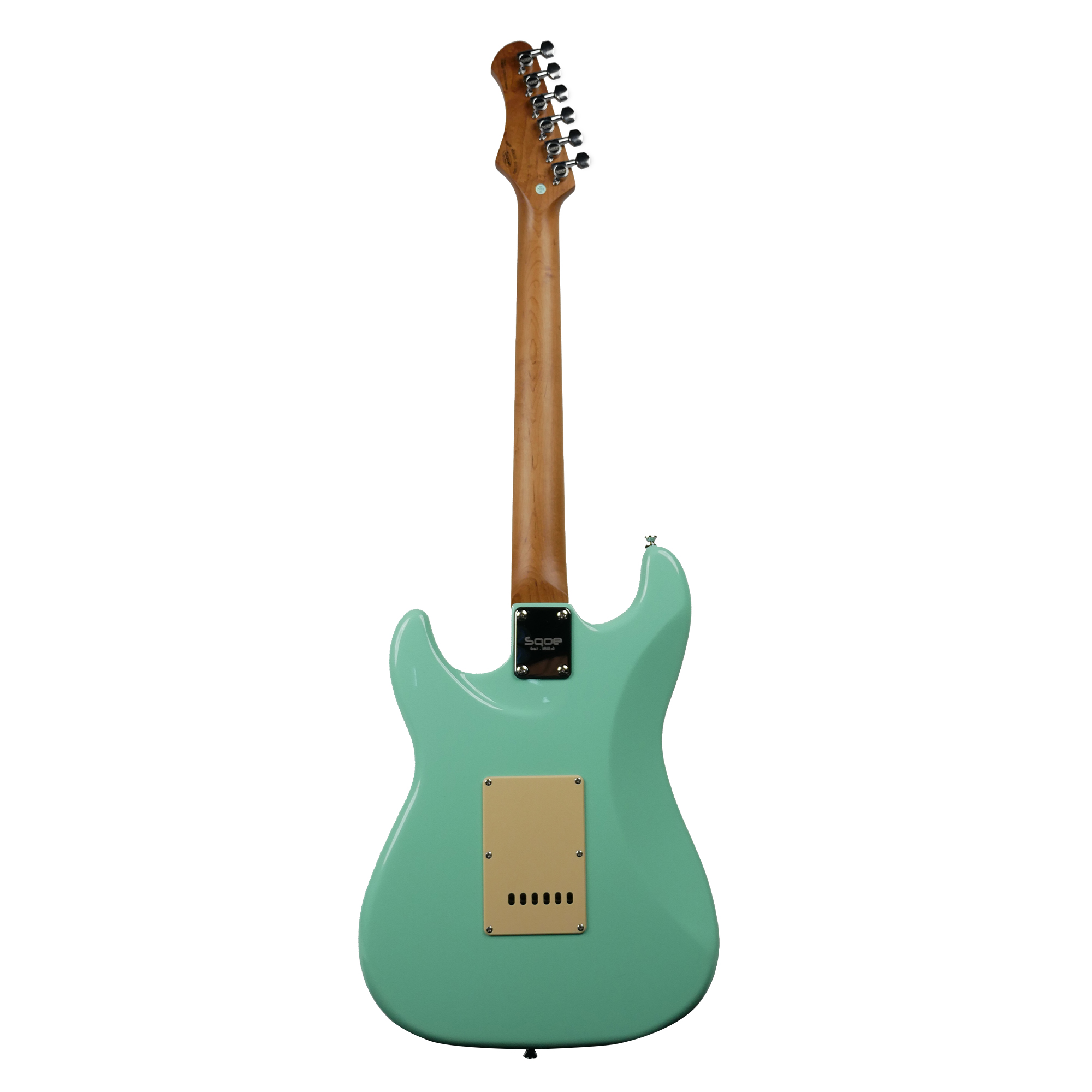 SQOE SEST600 HSS - SURF GREEN strat guitar - Image 3